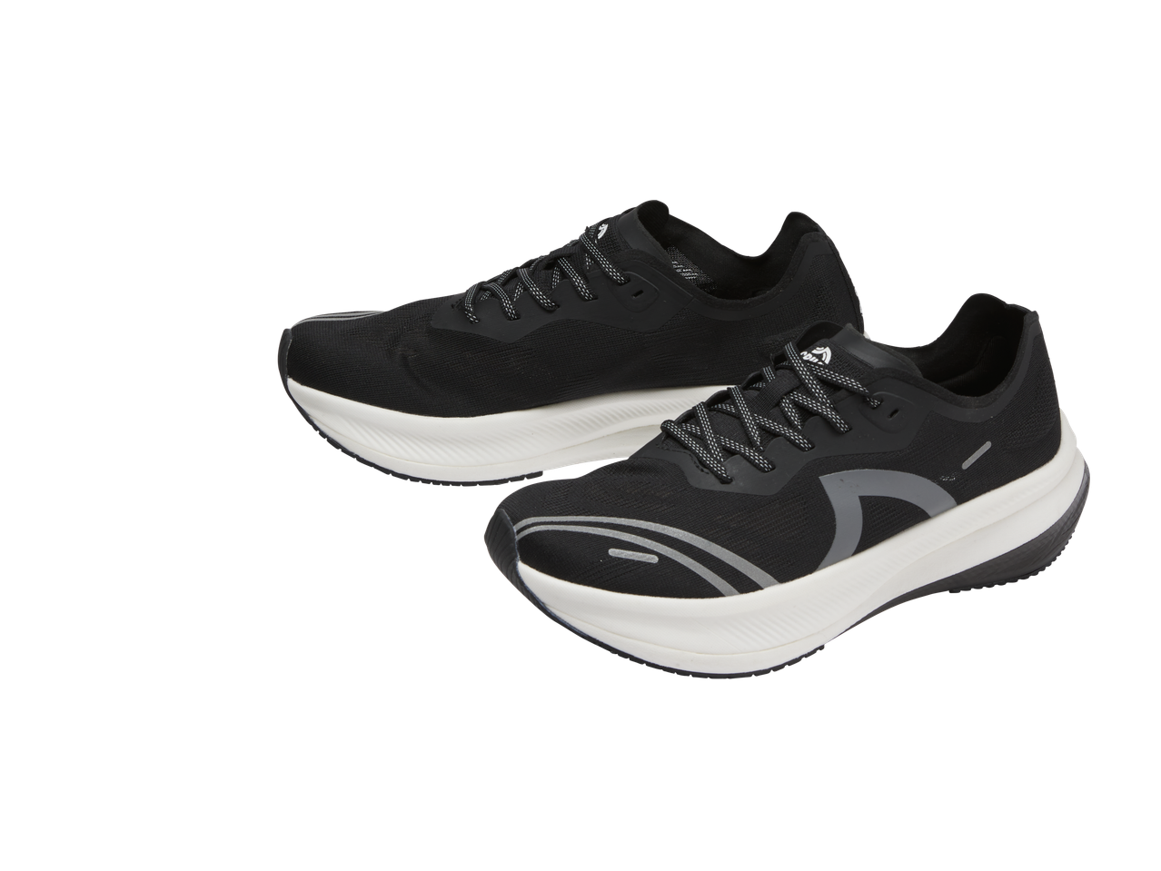 CRIVIT Men's Running Shoes in black with white soles and grey accents