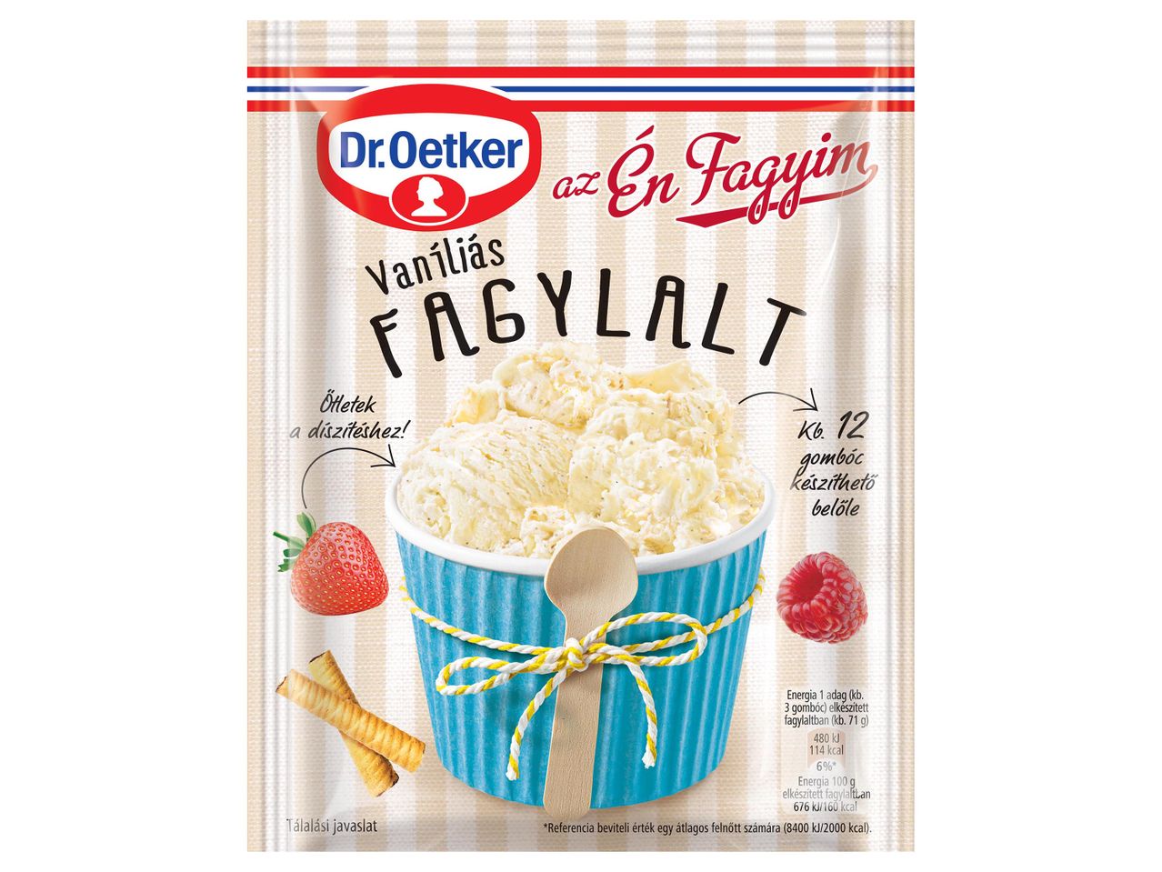 Dr. Oetker Vanília Fagylalt por, könnyű elkészítés.