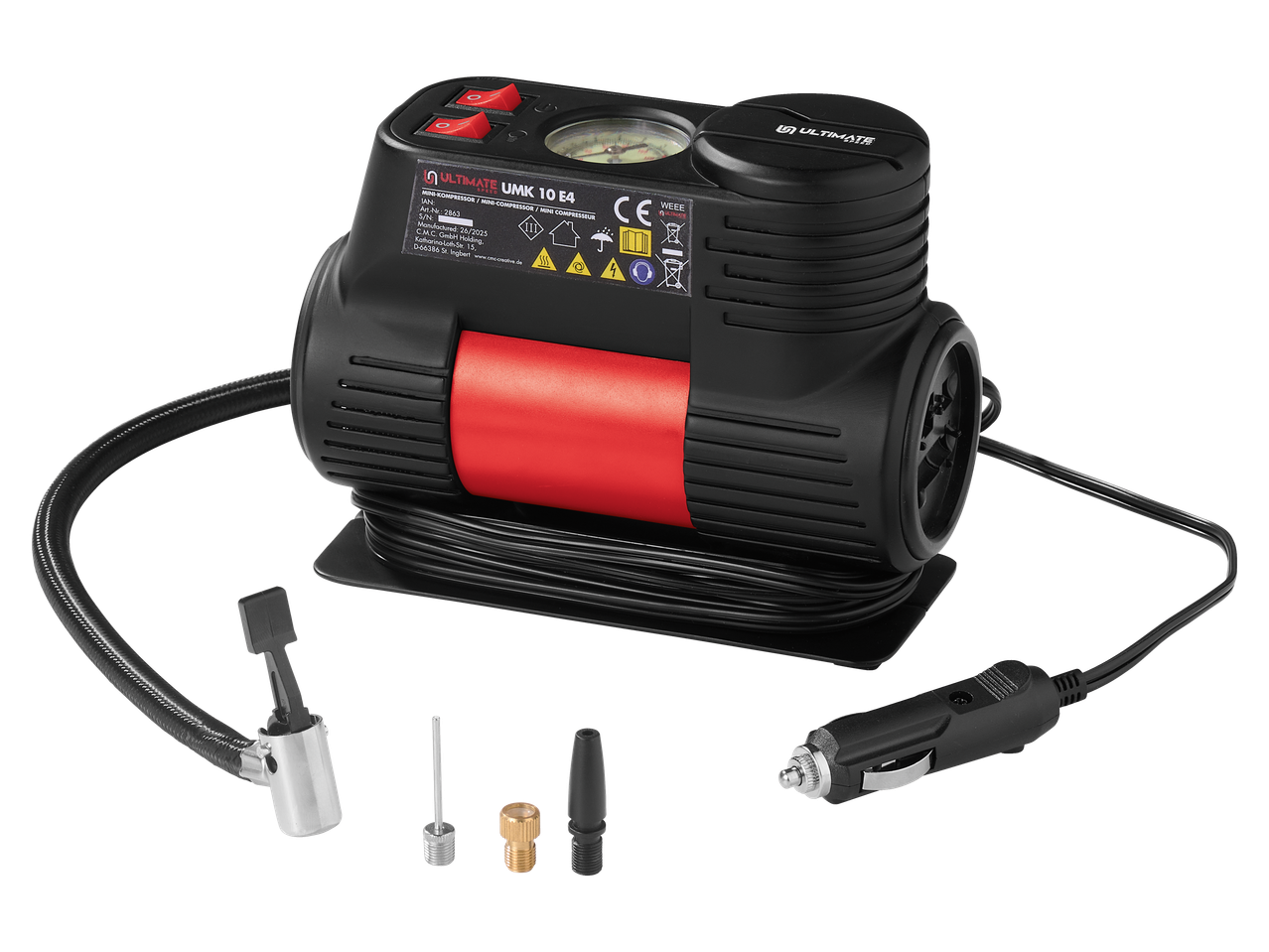 Ultimate Speed mini kompresorius su priedais