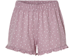Polka dot pajama shorts.