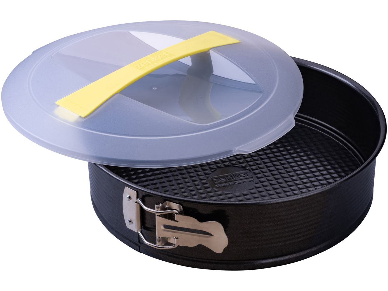 Tortiera Zenker con coperchio in plastica.