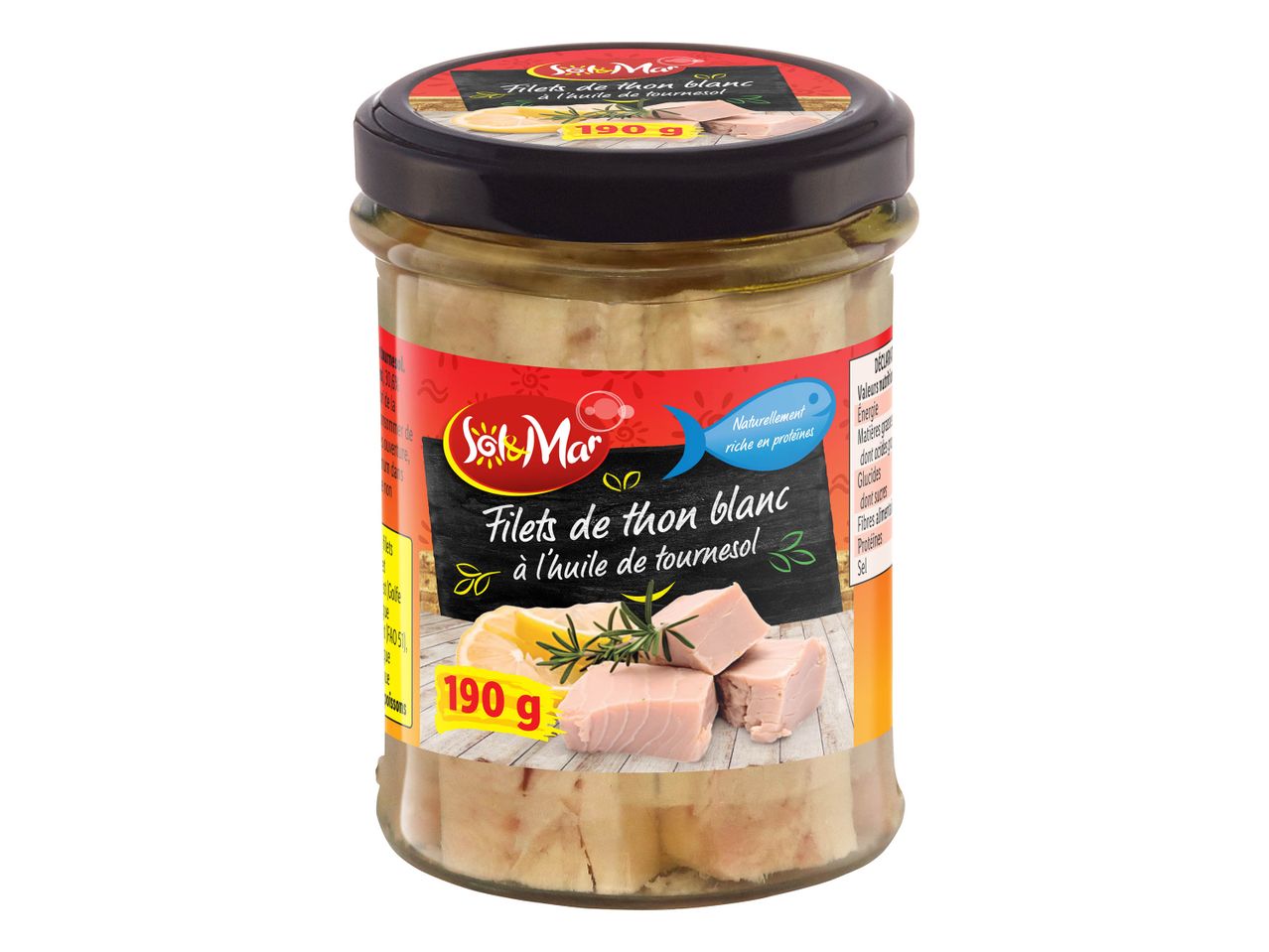 Filets de thon blanc à l’huile de tournesol