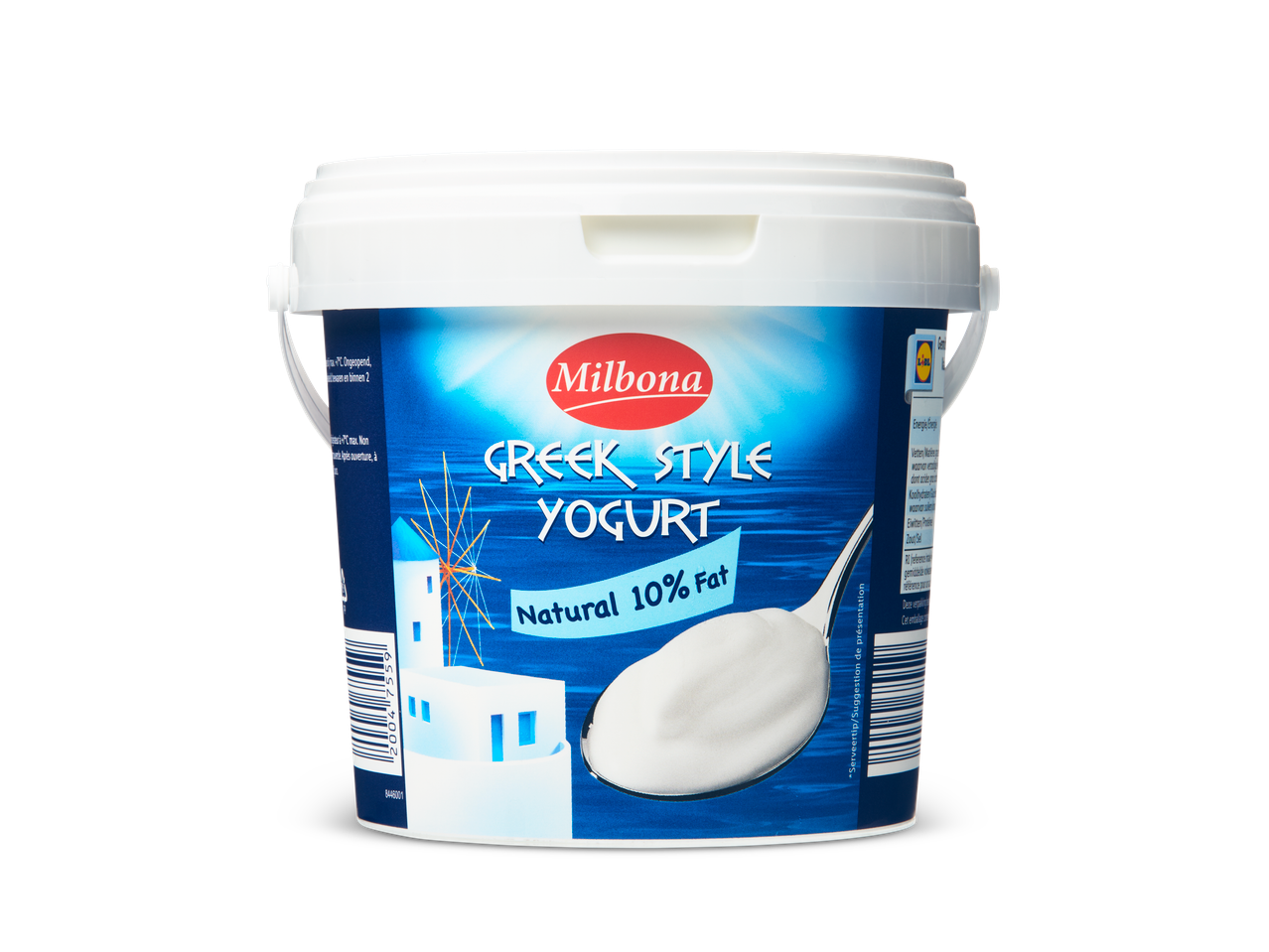 Milbona Griekse yoghurt, naturel 10% vet.