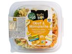 Salade Select & Go pâtes, œuf et mimolette.