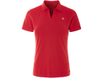 Kratka crvena polo majica s malim veznim sidrom.