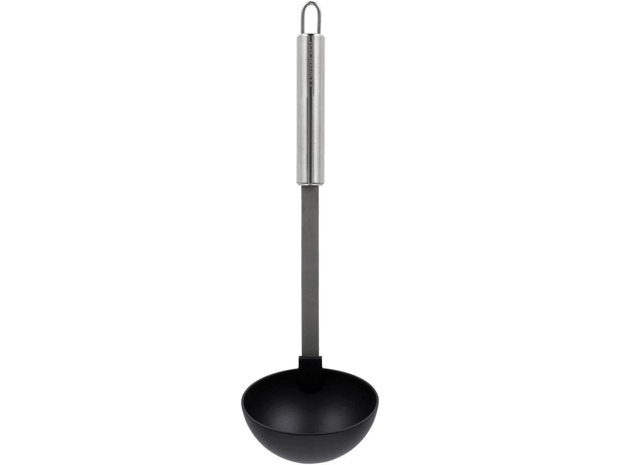 Melna kauss ar metāla rokturi un Silvercrest uzrakstu