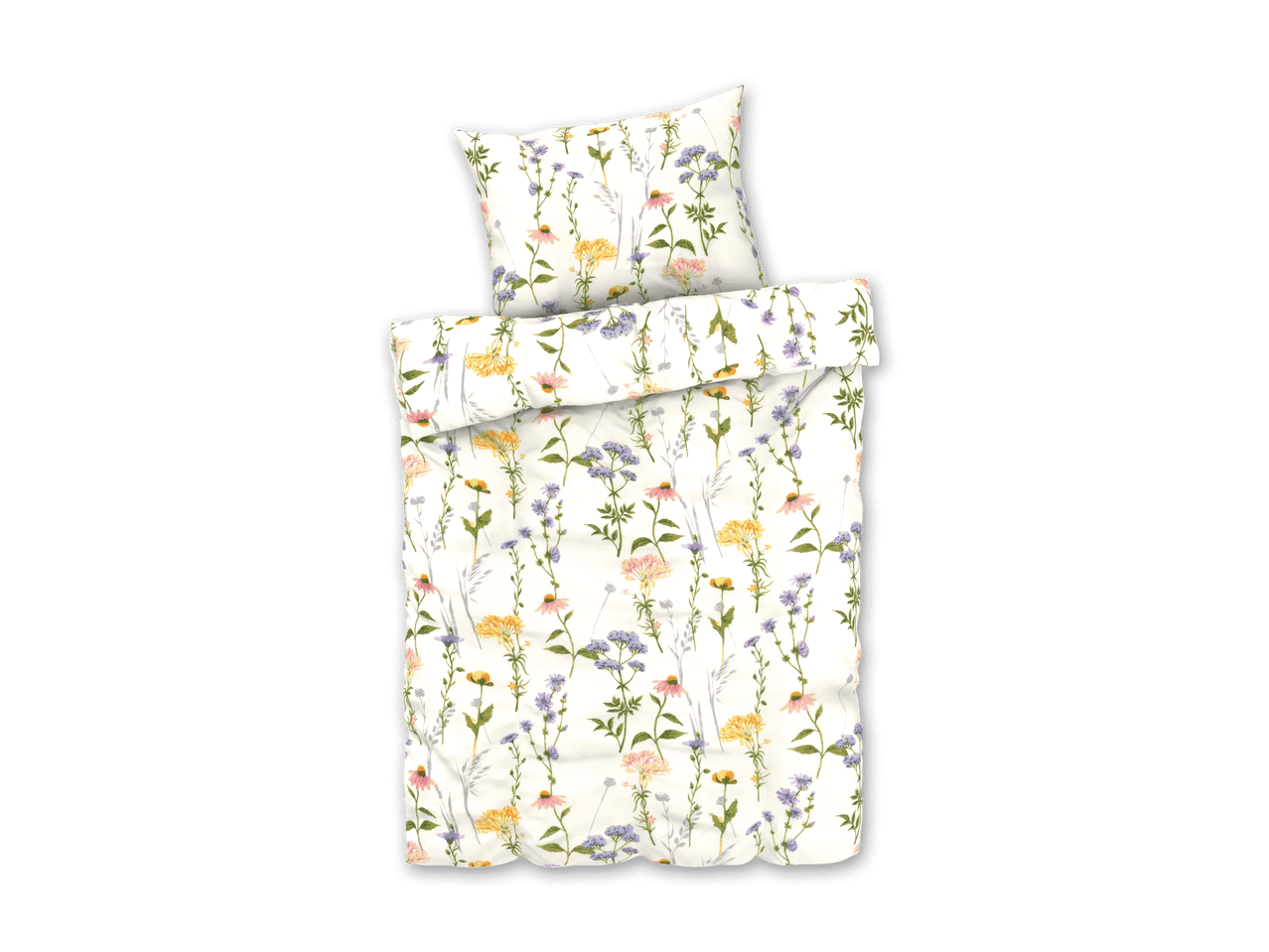 Bettwäsche-Set mit Blumenmuster