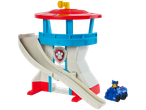 Paw Patrol apžvalgos bokštas su Chase figūrėle ir transporto priemone.