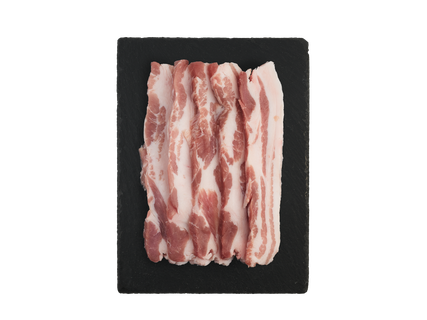 Šviežia pjaustyta kiaulienos šoninė