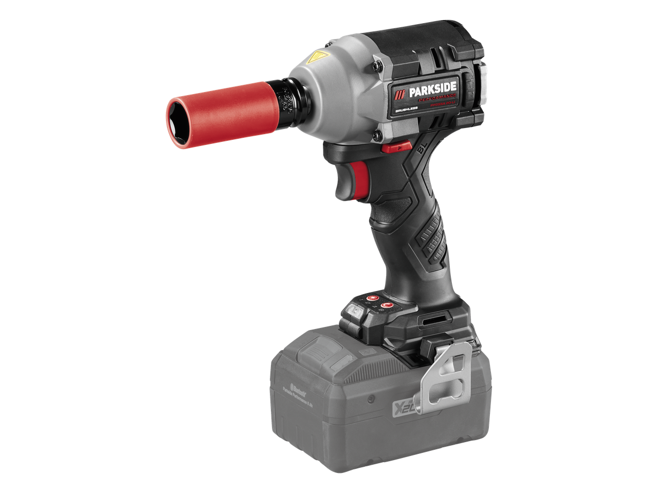 PARKSIDE PERFORMANCE prémium akkus ütvecsavarozó 8 Ah-s akkumulátorral és piros dugókulccsal