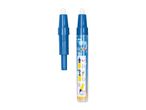 Two blue and white water pens, one with instructions for use.