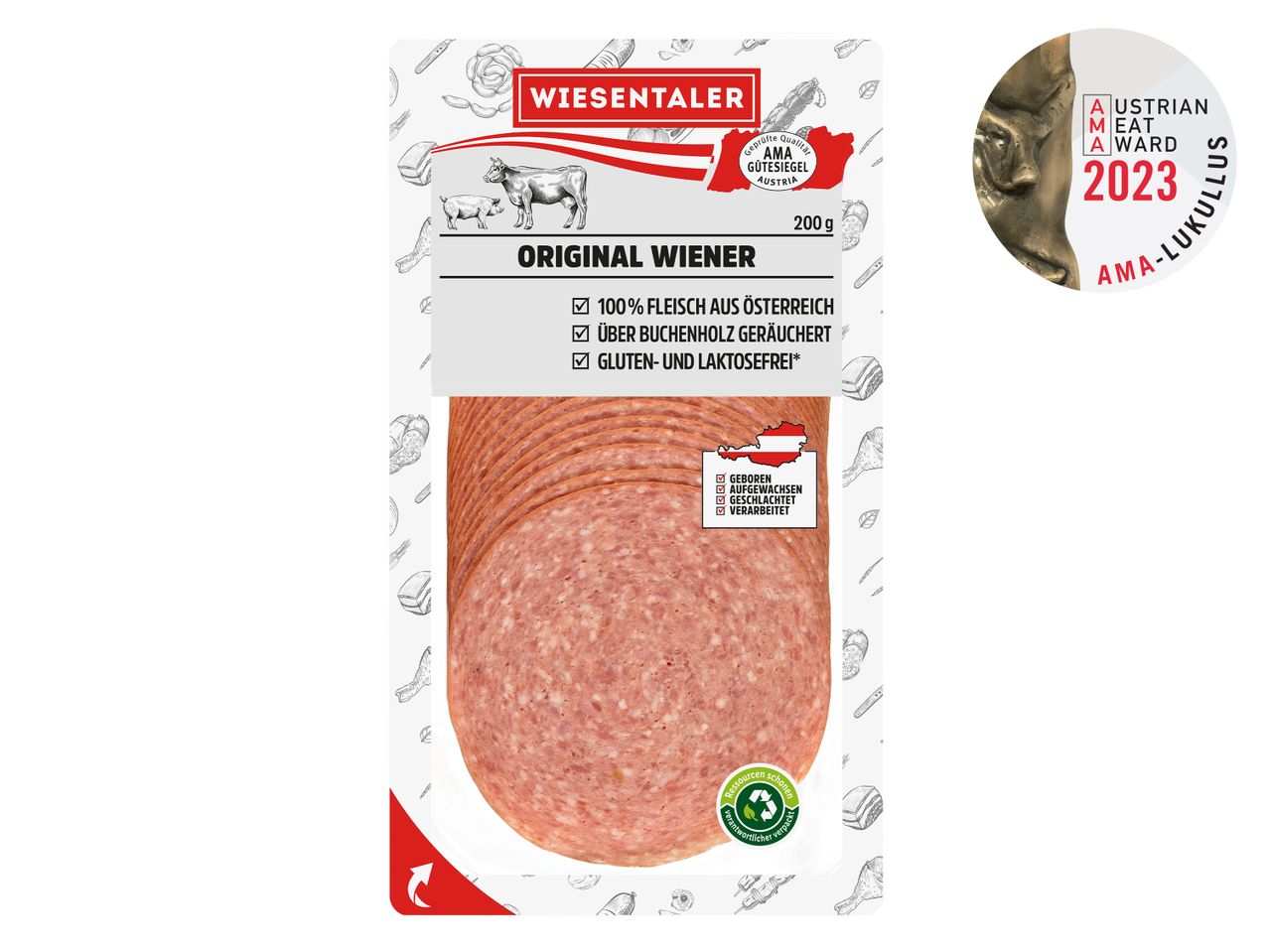 Wiesentaler Original Wiener, Wiener Scheiben, AMA ausgezeichnet.