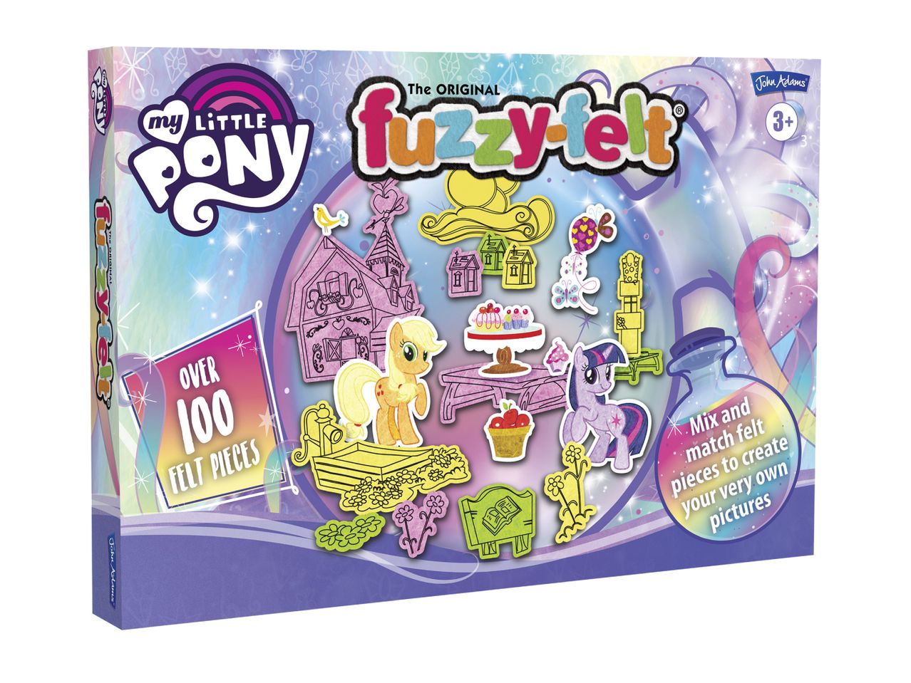 My Little Pony Fuzzy-Felt set with over 100 felt pieces for creating pictures.