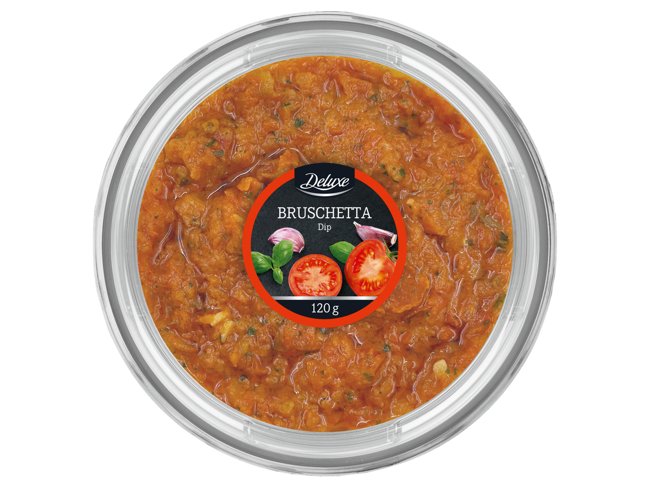 Deluxe Bruschetta mērce burkā.