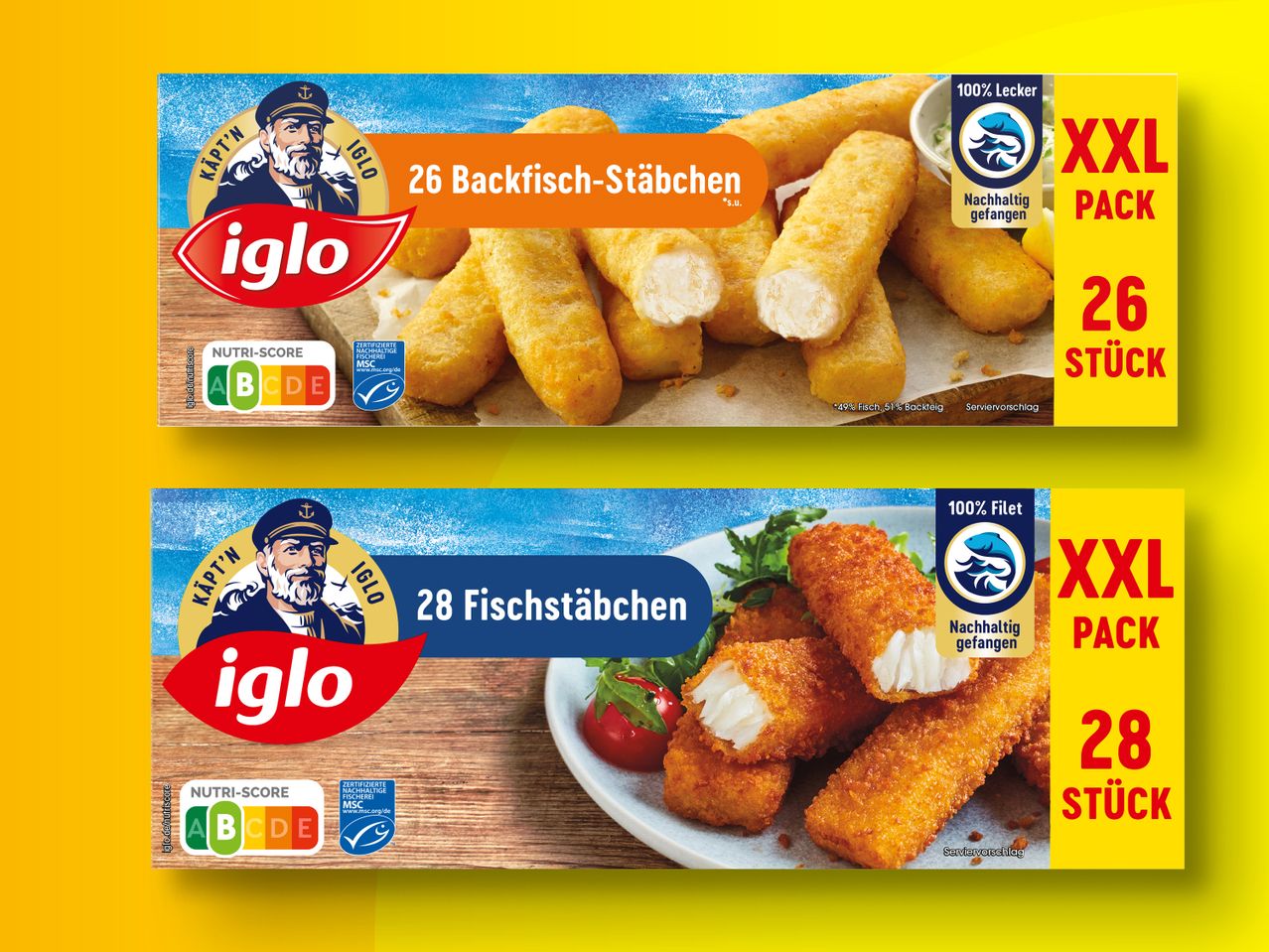Iglo Fisch-/Backfisch-Stäbchen