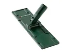 Green mop head with a swivel joint for attaching a handle.
