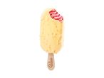 Sorvete Gelatelli: iogurte branco com morango.