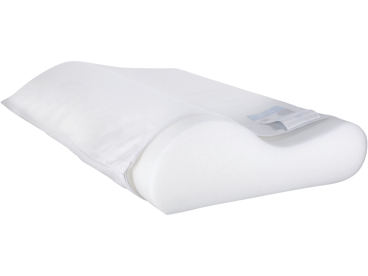 LIVARNO home kaelatugi padi valge katte ja vahttäidisega.