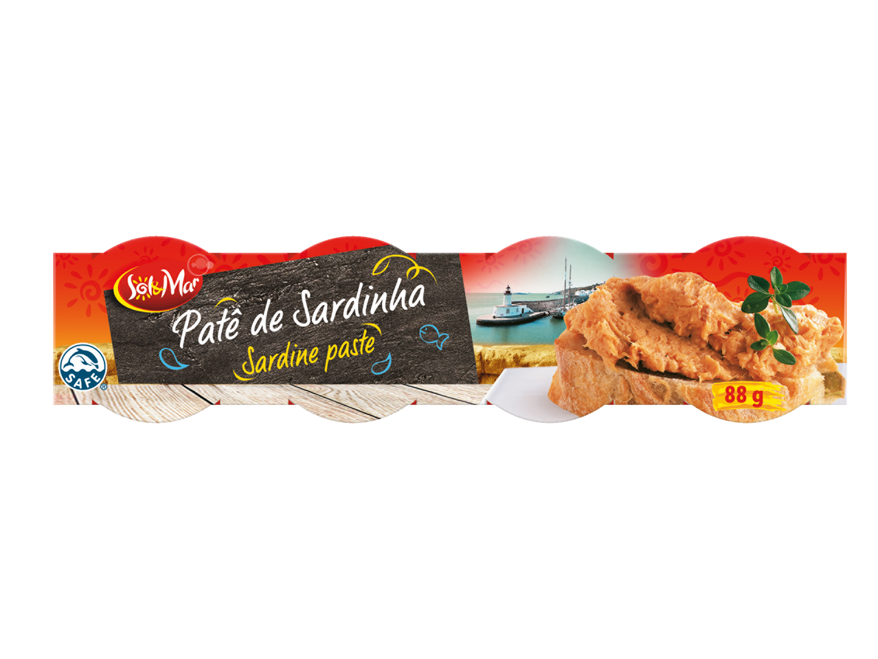 Pastă de sardine Sol&Mar pe pâine.