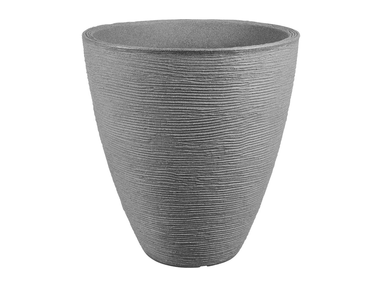 Grey textured planter pot