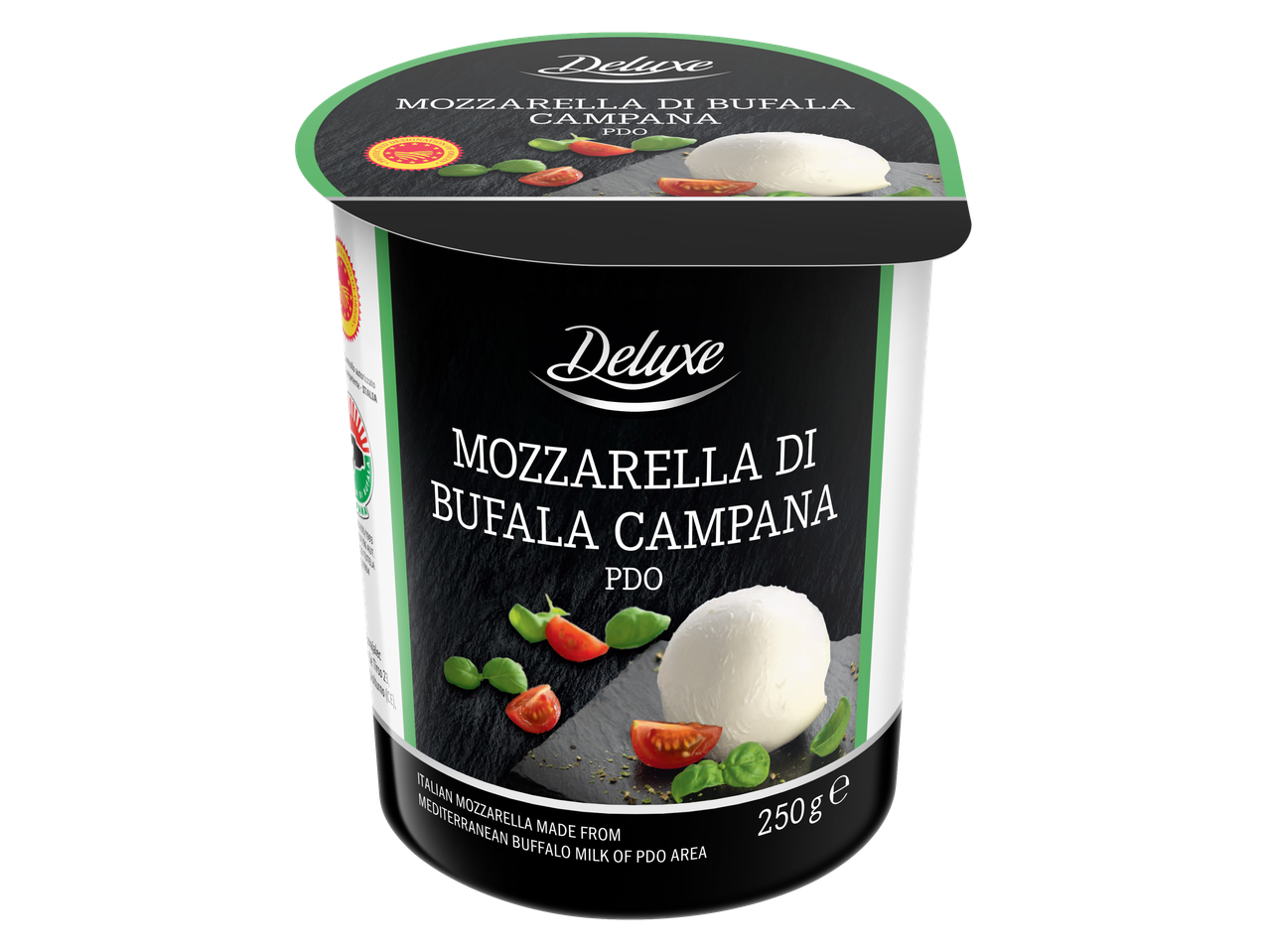 Deluxe Mozzarella di Bufala Campana PDO: 250g itališko sūrio.