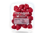 125g verse frambozen in verpakking.
