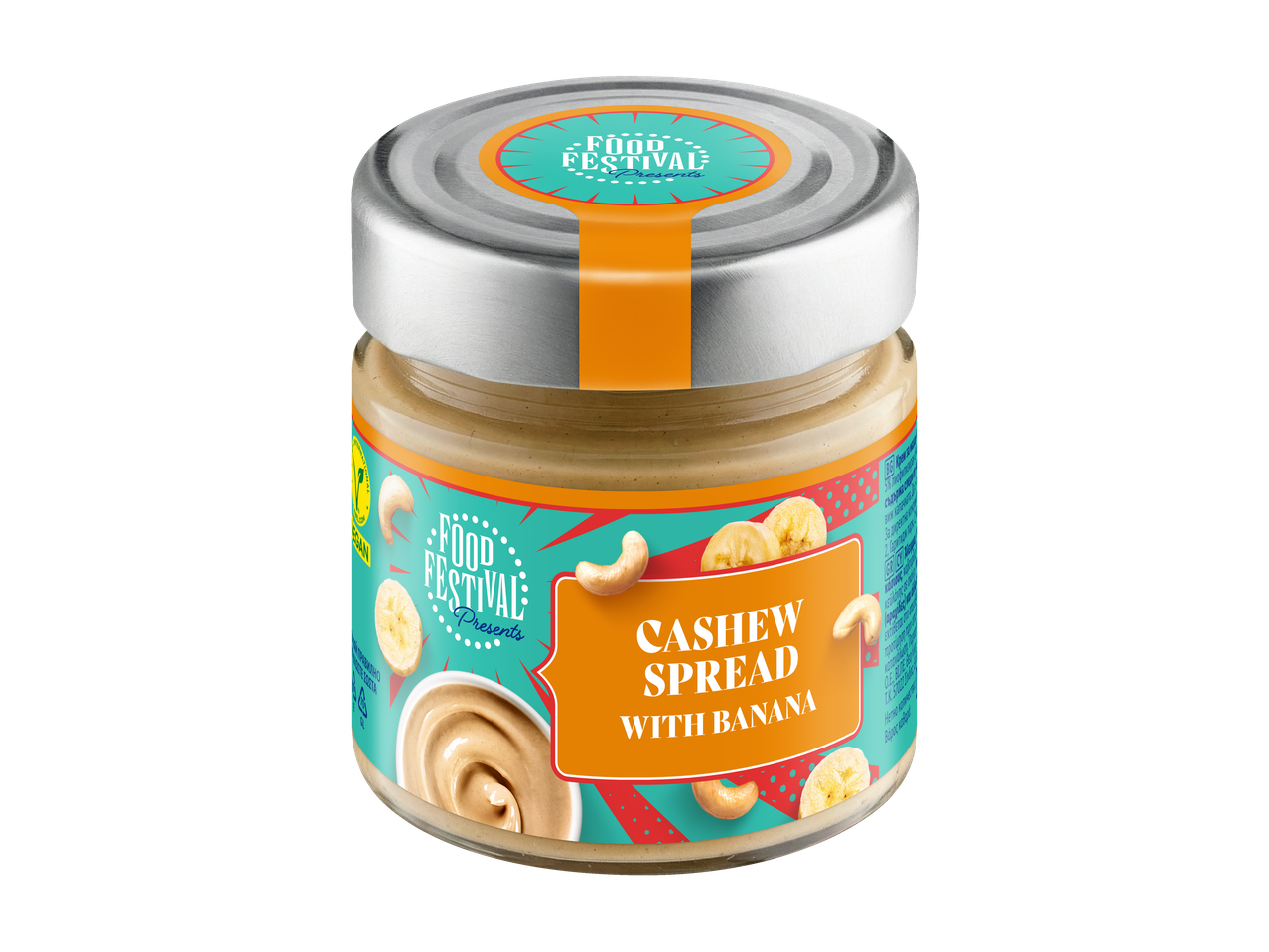 Буркан с крем за мазане Food Festival с кашу и банан