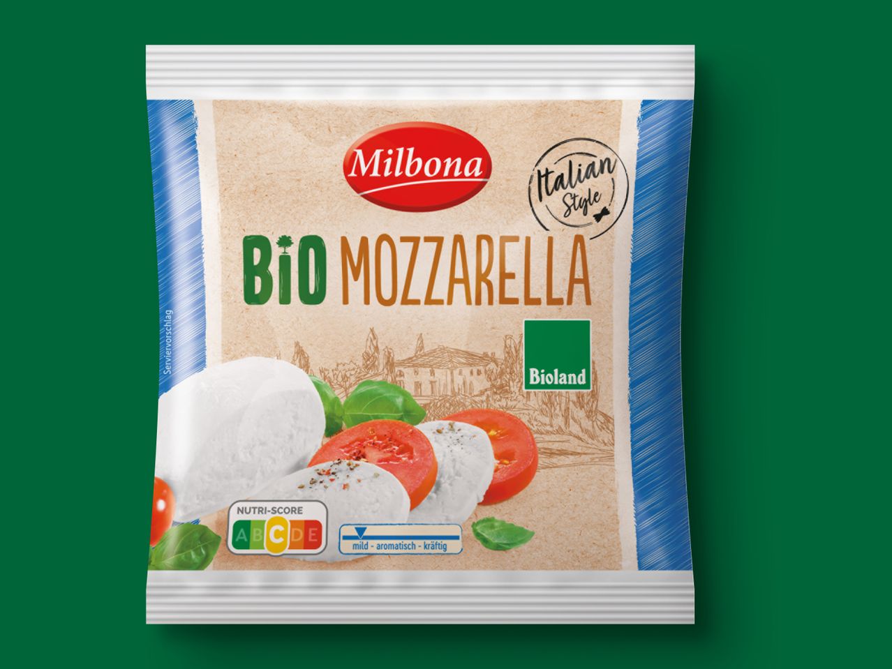 Milbona Bio Mozzarella, italienischer Stil, Bioland.