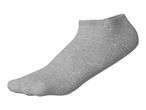 Single grey ankle sock with ribbed texture
