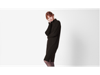 Esmara® ladies' jumper dress in dark brown, worn by a woman with red hair.