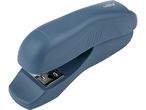 A blue, compact hand stapler.
