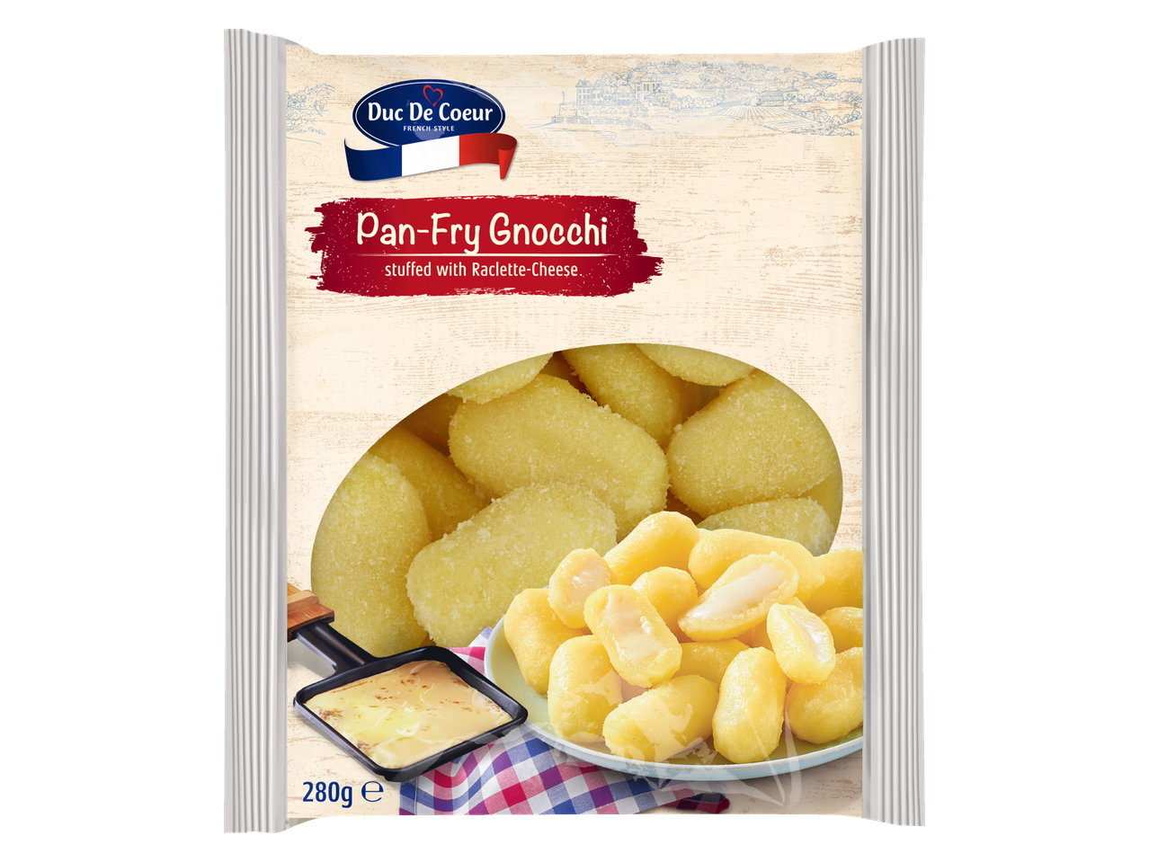 Duc de Coeur kepti bulvių virtinukai su rakletės sūriu, 280g.