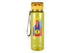 Gourde jaune avec anse, idéale pour la randonnée ou le sport.