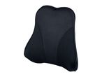 Black ergonomic lumbar support cushion with mesh fabric