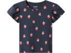 Lupilu kids' dark blue t-shirt with a strawberry print, size 98/104.