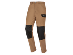 Braon muške radne pantalone marke PARKSIDE sa crnim ojačanjima na kolenima.