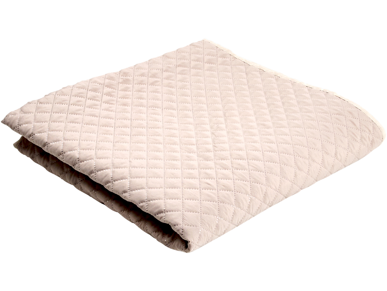 Ljusbeige quiltat överkast, vikt