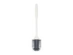 White toilet brush with a grey silicone head