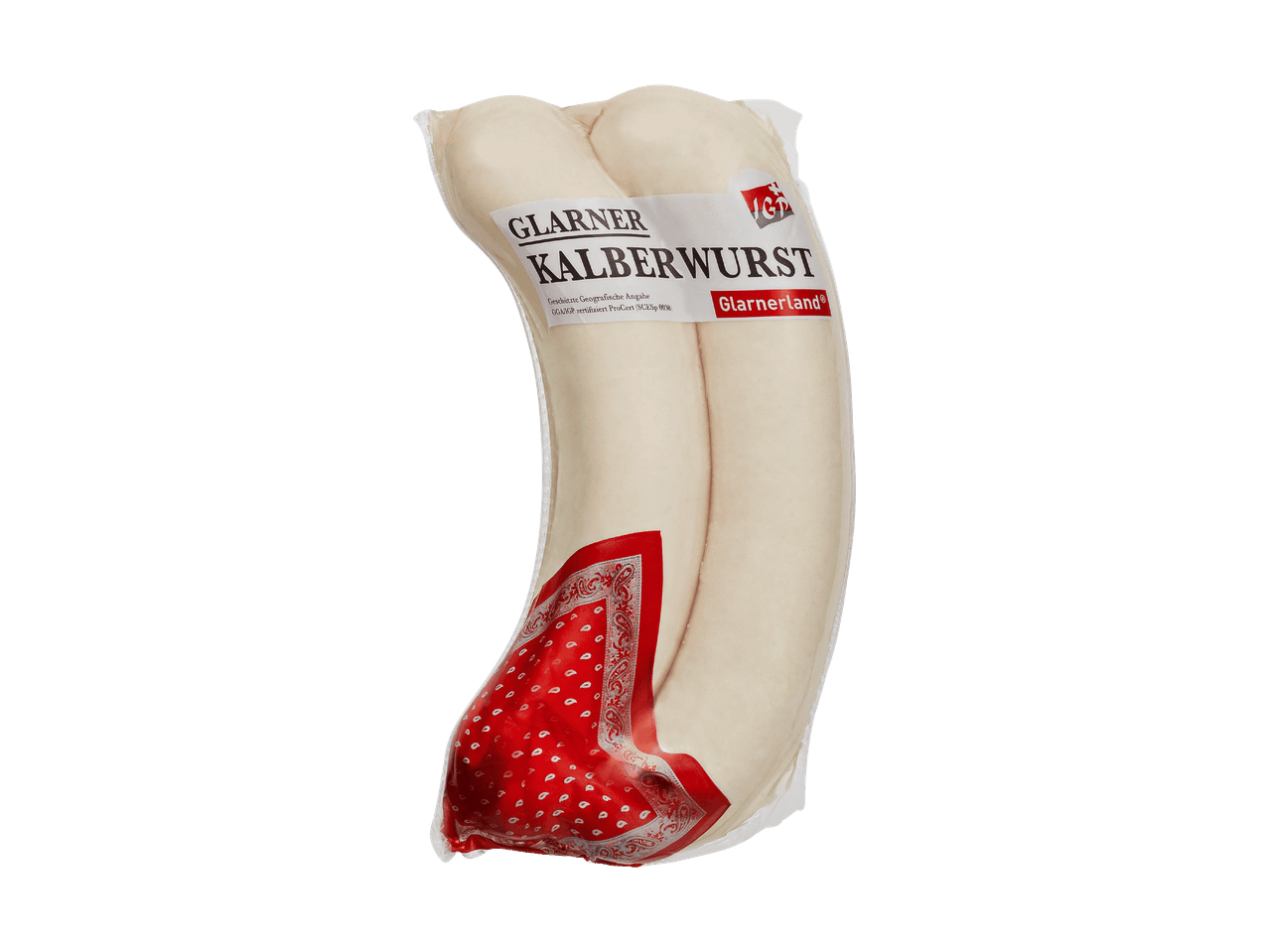Deux saucisses blanches crues sur une planche d'ardoise avec du romarin et des grains de poivre.