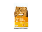 Verpakking met glutenvrije kaascrackers, rijk aan vezels, met Nutri-Score B.