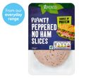 Vemondo peppered no ham slices, vegan.