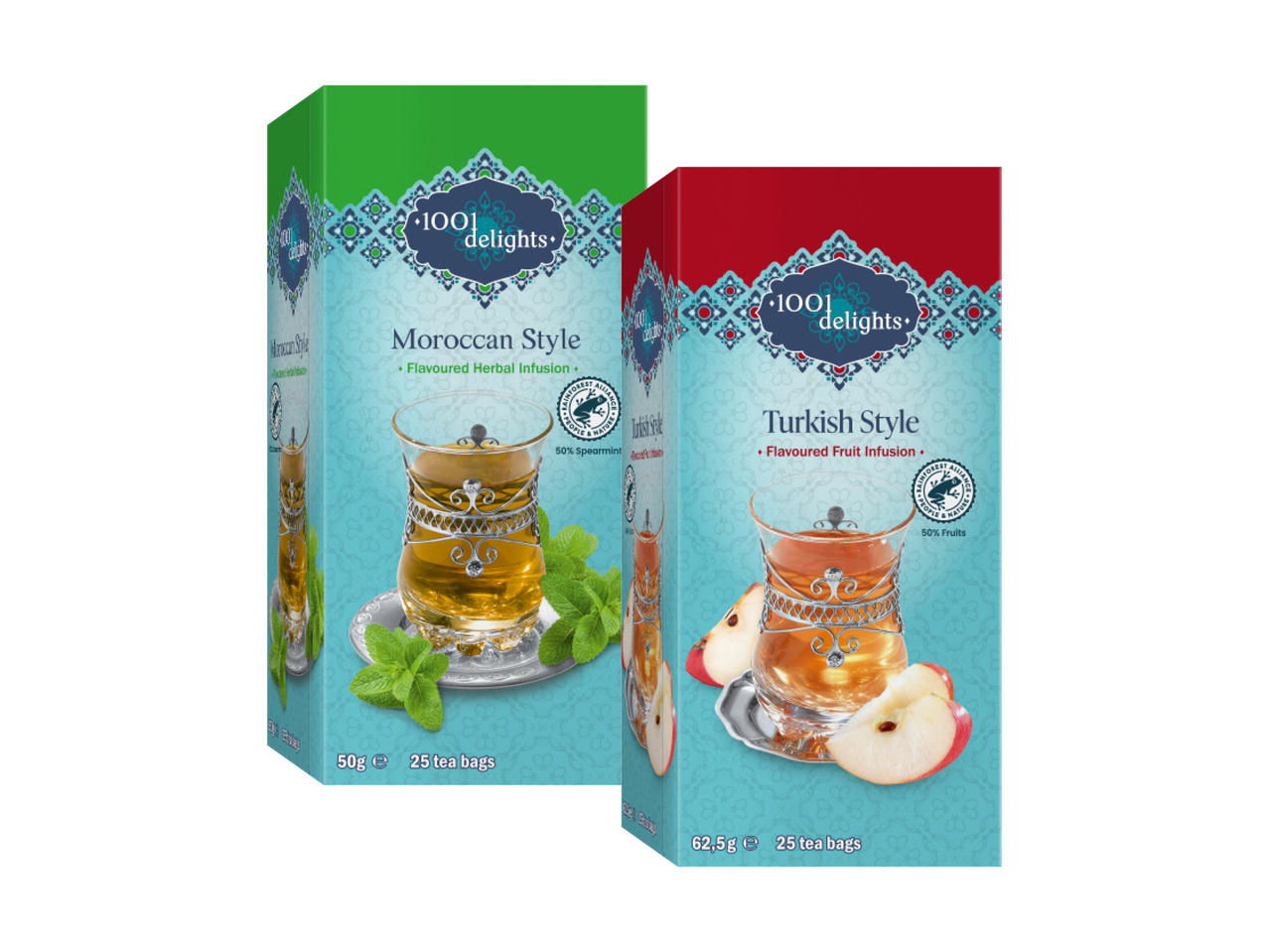1001 Delights: Moroccan & Turkish tea, herbal & fruit infusions.