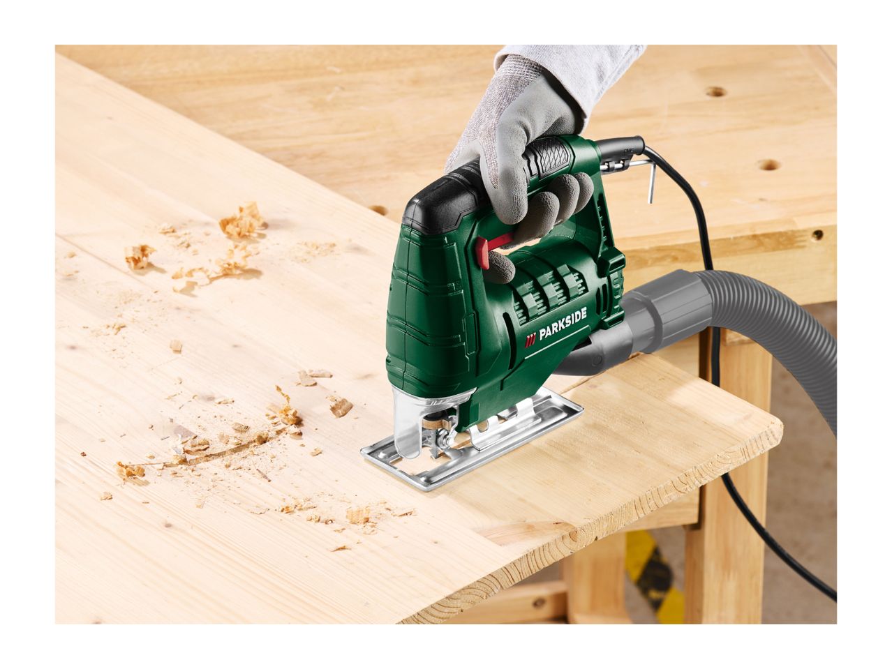 Parkside Wired Jigsaw With Dust Extraction