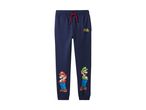 Super Mario-joggingbukser til børn i mørkeblå med trykte figurer.