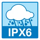 Classificação IPX6 à prova d'água.