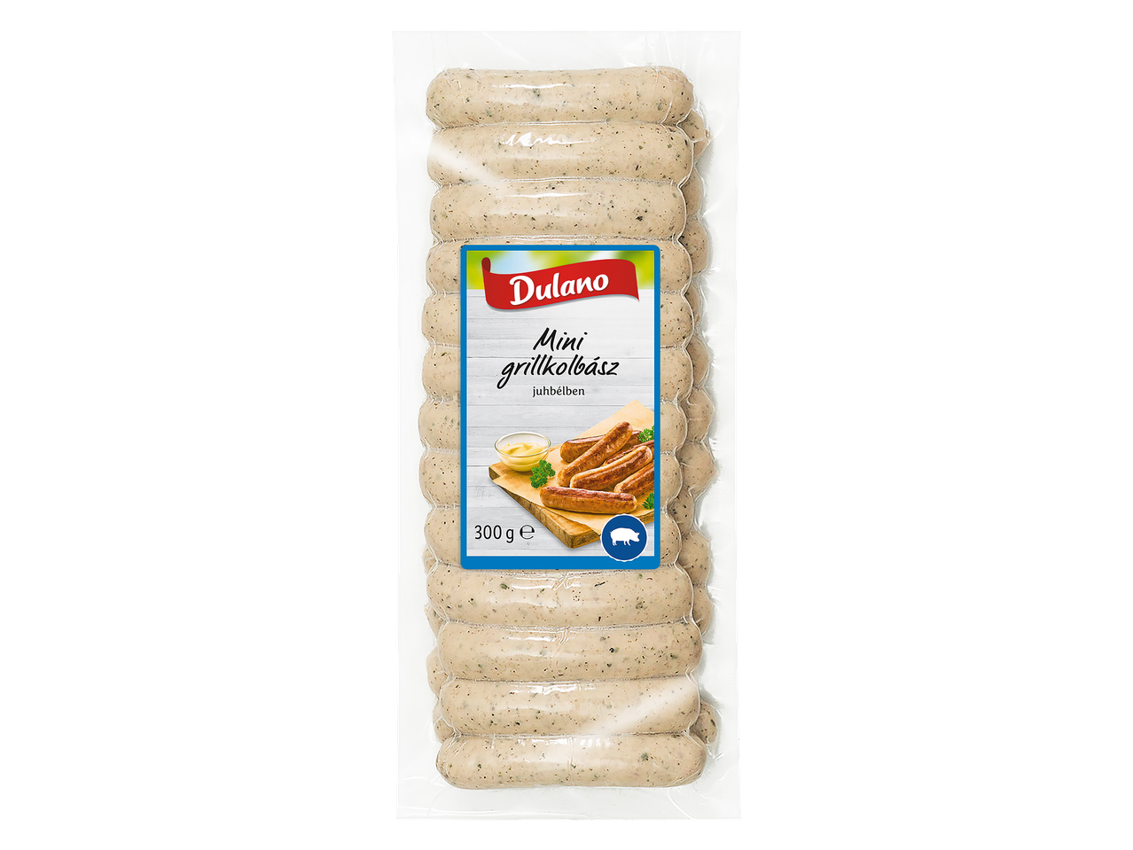 Dulano Mini grillkolbász juhbélben, 300g