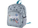 Grey Mickey Mouse backpack featuring Disney characters.