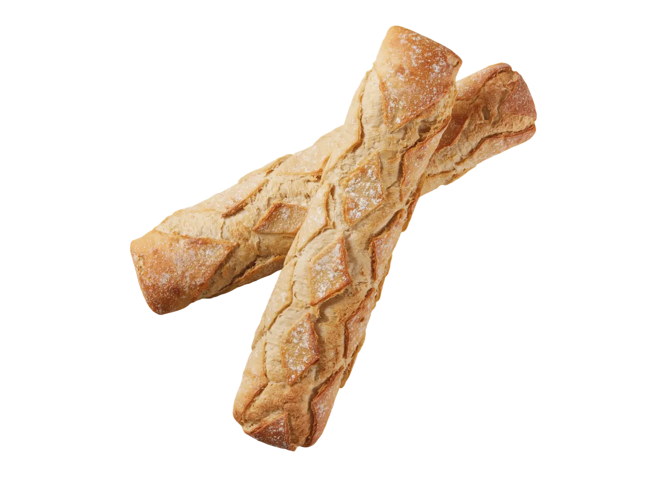 Две хрупкави багети, идеални за хапване.