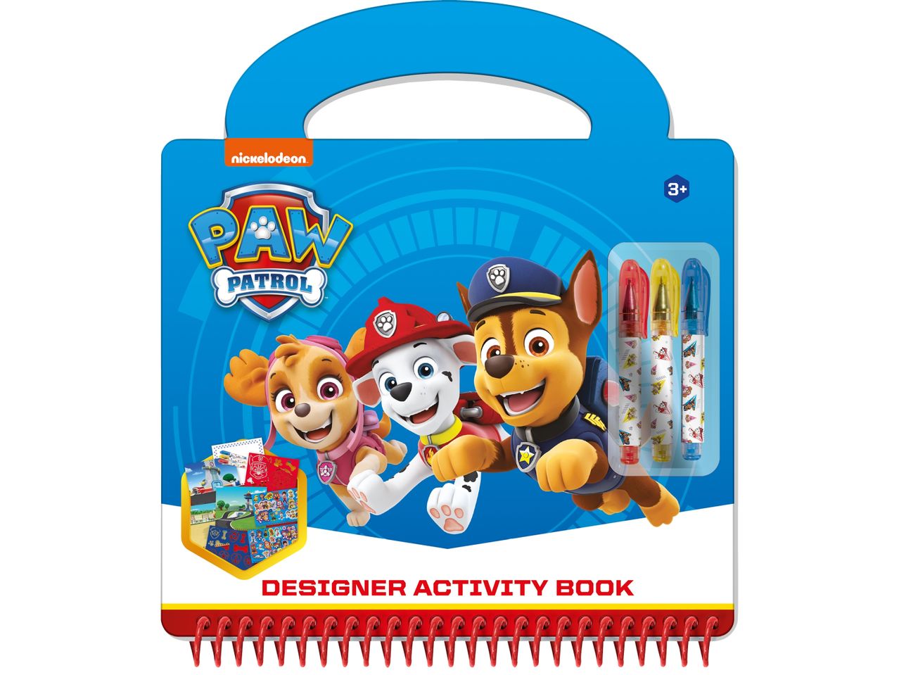 Детска книжка за рисуване Paw Patrol с флумастери.