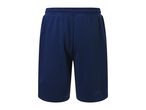 Navy blue shorts.